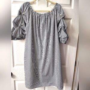 MSK fully lined striped dress